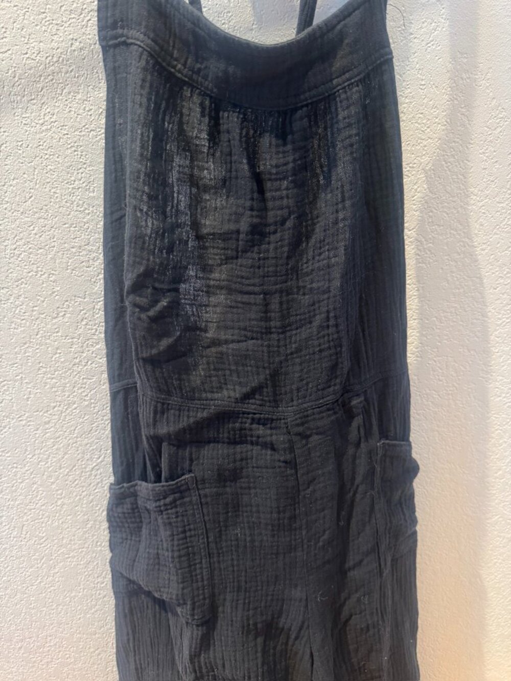 Casly Lamiit Wide Leg Bib Jumpsuit XL Black - Picture 3 of 7